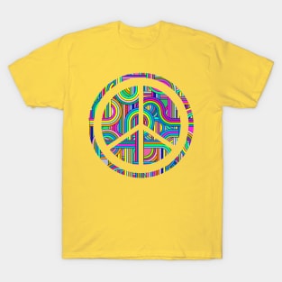 Abstract peace sign T-Shirt